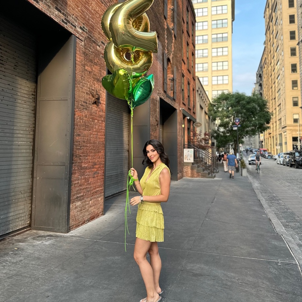 Sabina Musayen lime/green dress - Picture 6 of 7